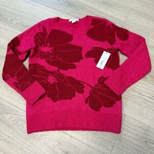 Liz Claiborne Floral Sweater NWT